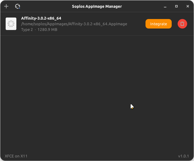 AppImage detected