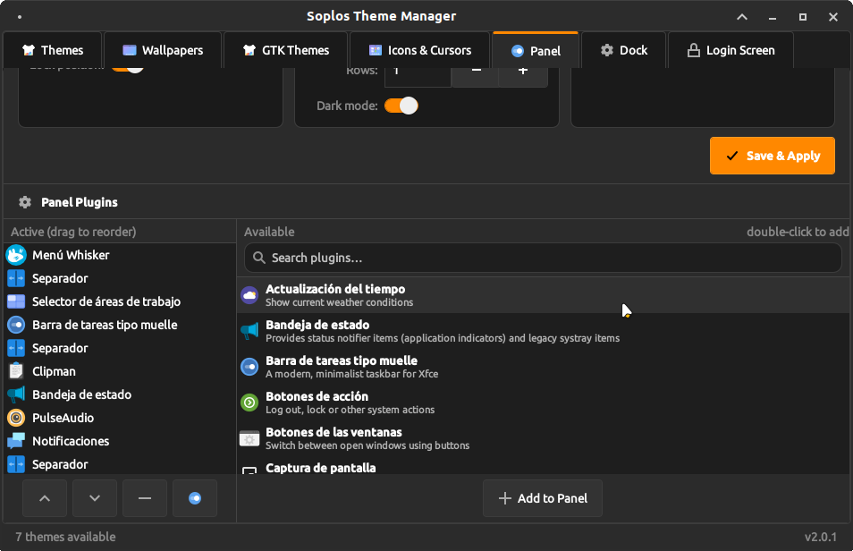 Panel Plugins