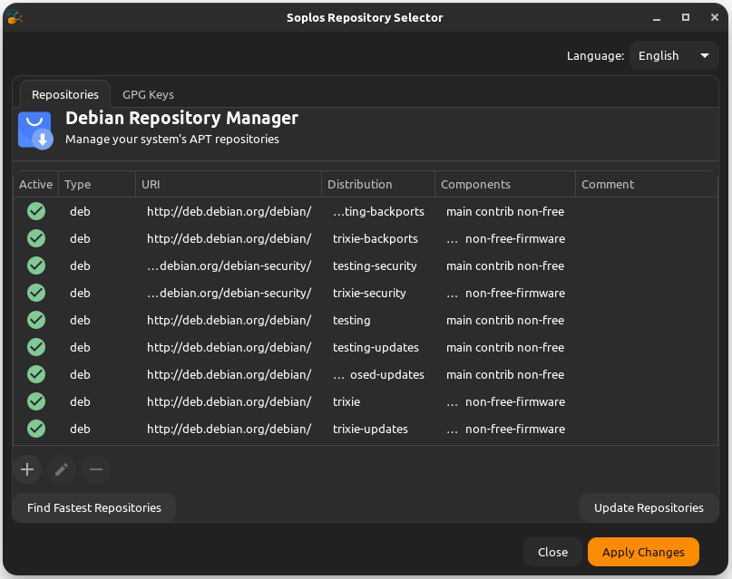 Repo Selector on Boro